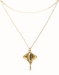 UNO DE 50- Multi strand chain necklace with manta ray