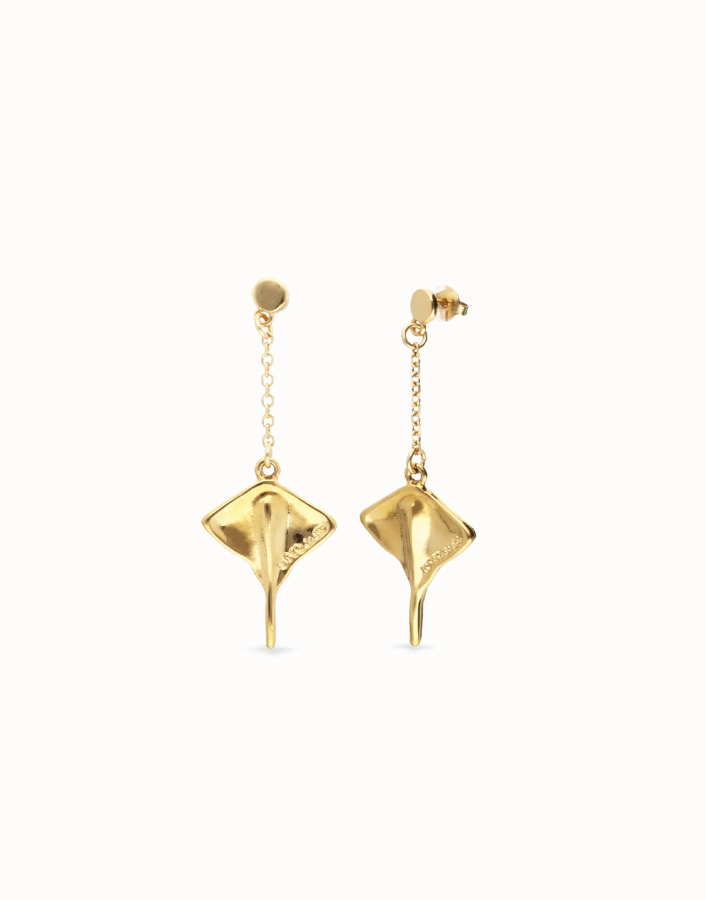 UNO DE 50- Manta ray-shaped drop earrings