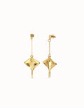 UNO DE 50- Manta ray-shaped drop earrings