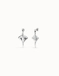 UNO DE 50- Manta ray-shaped drop earrings