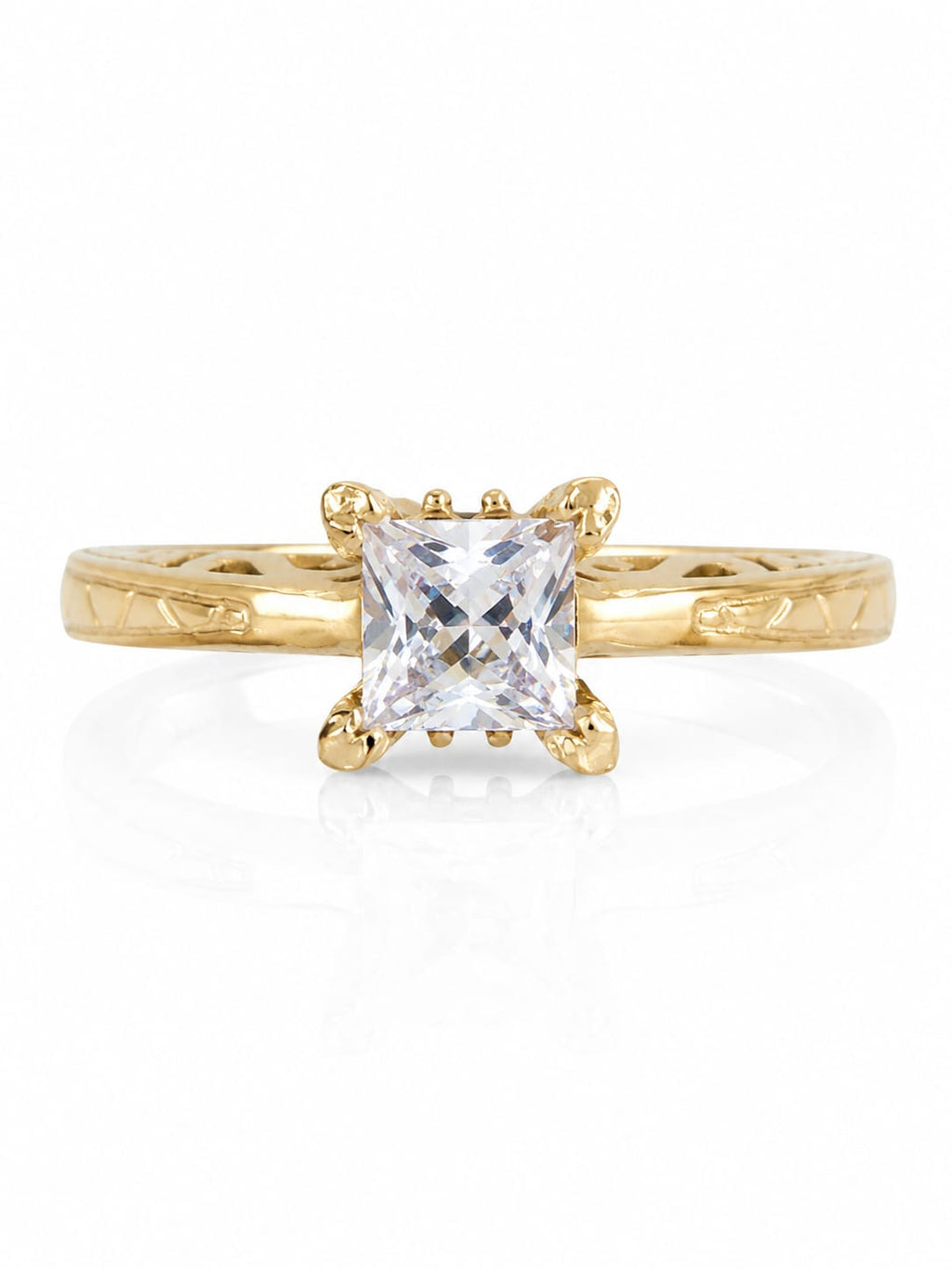 CZ- Square Cut Solitaire