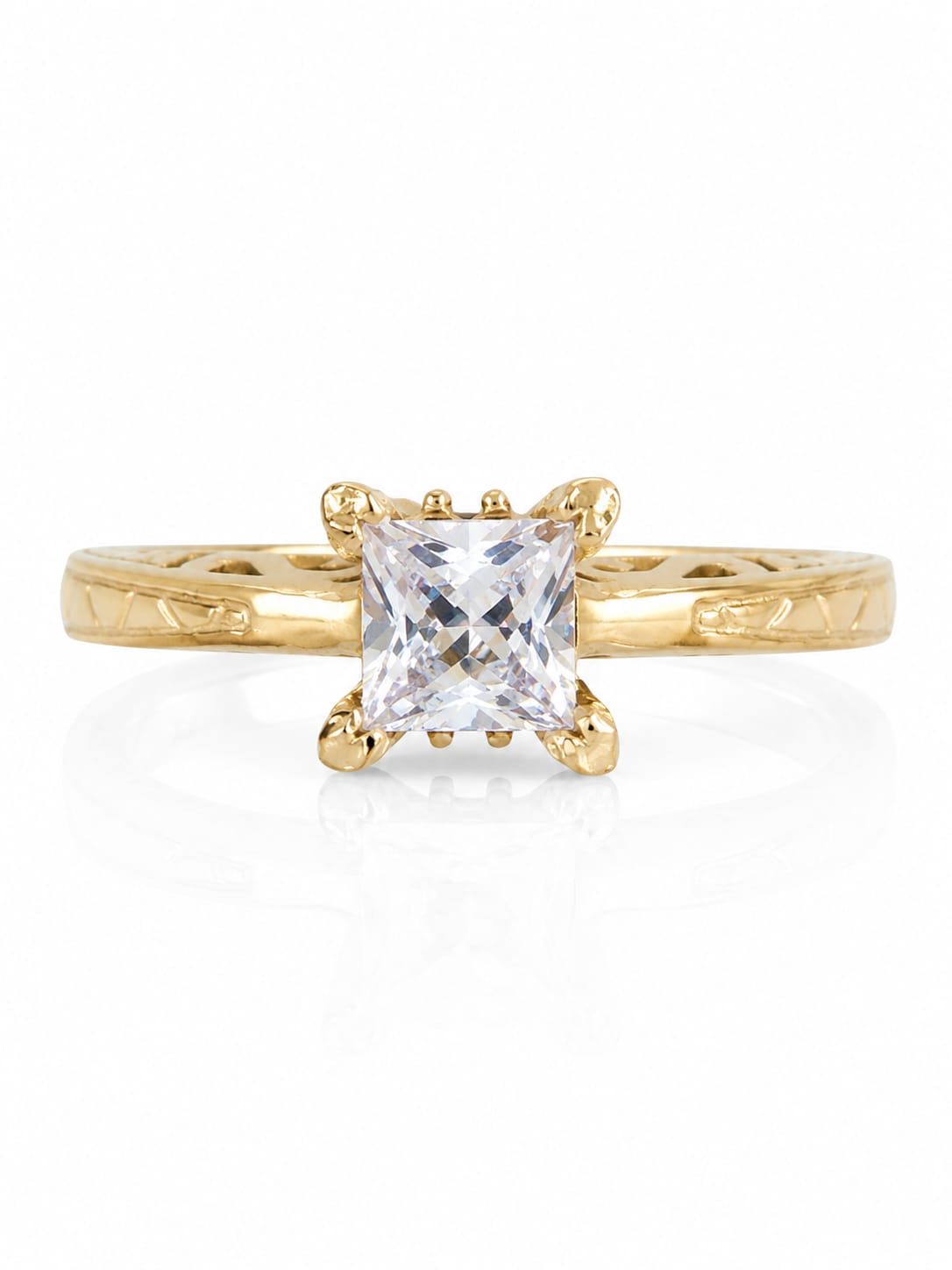 CZ- Square Cut Solitaire