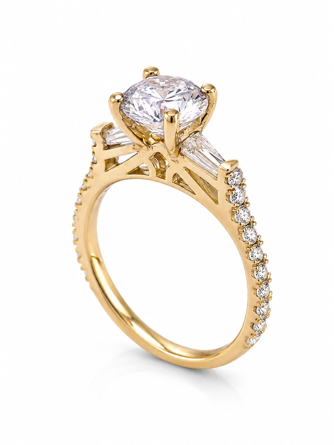 CZ- Round Cut Solitaire