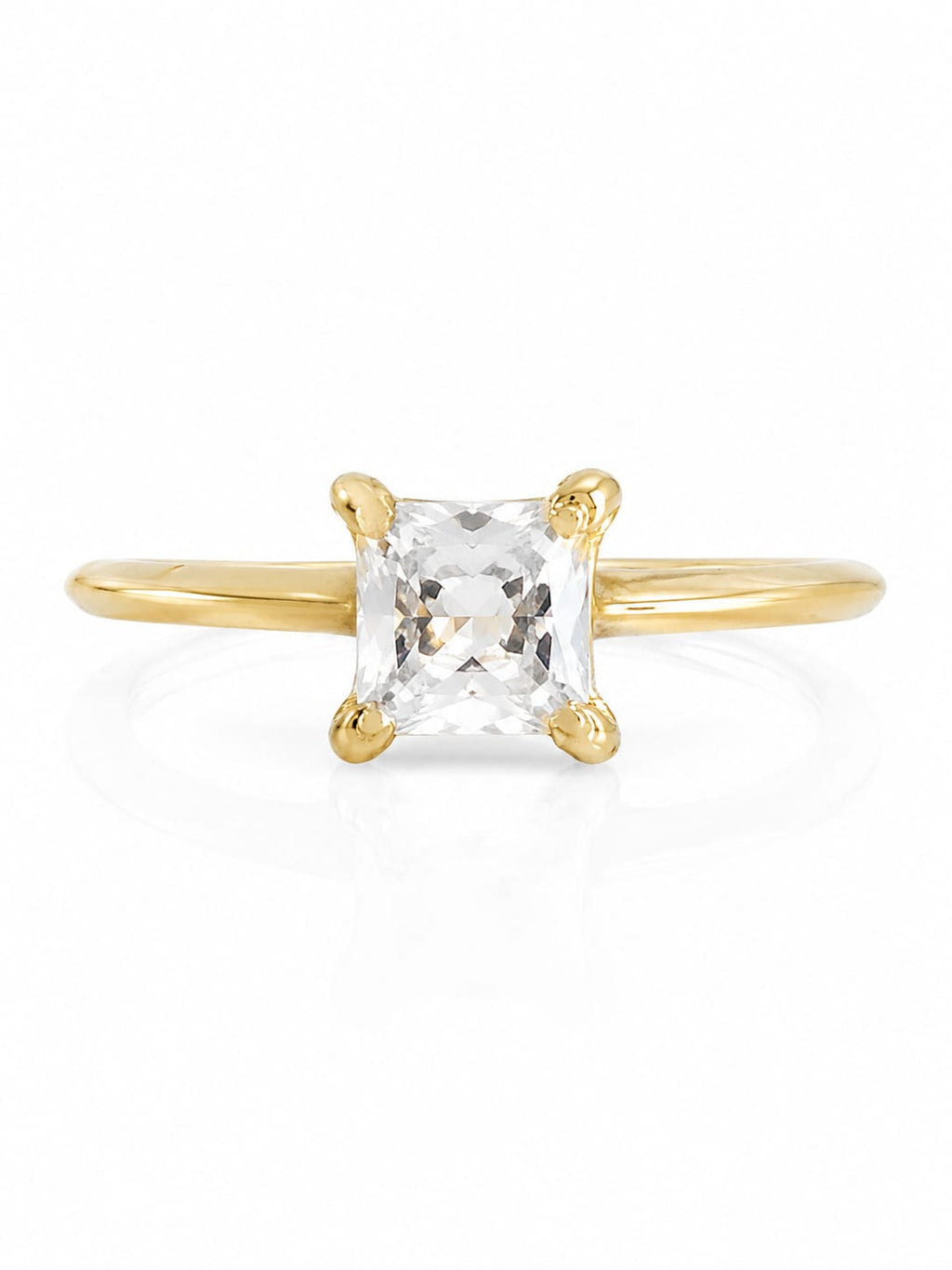 CZ- Square Cut Solitaire