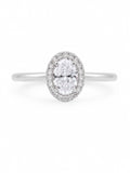 CZ- Oval Cut Solitaire
