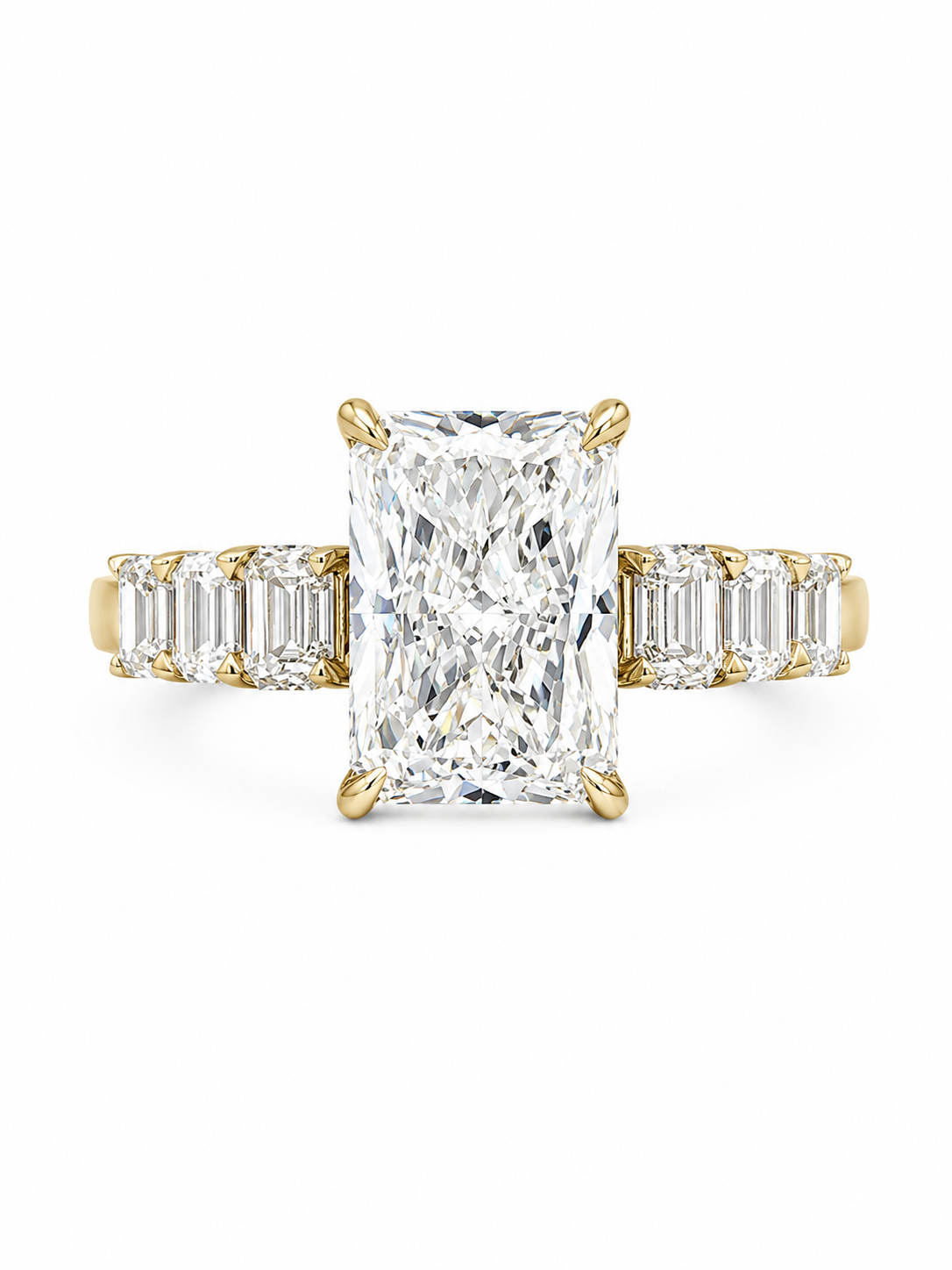 Lab Grown Diamond- Rectangular Cut Solitaire