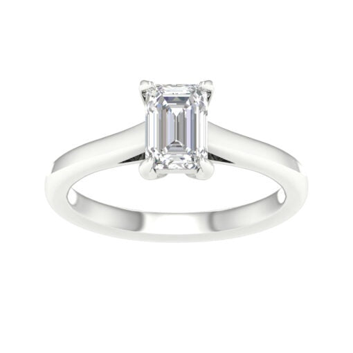 Lab Grown Diamond- Emerald Cut Solitaire image 0