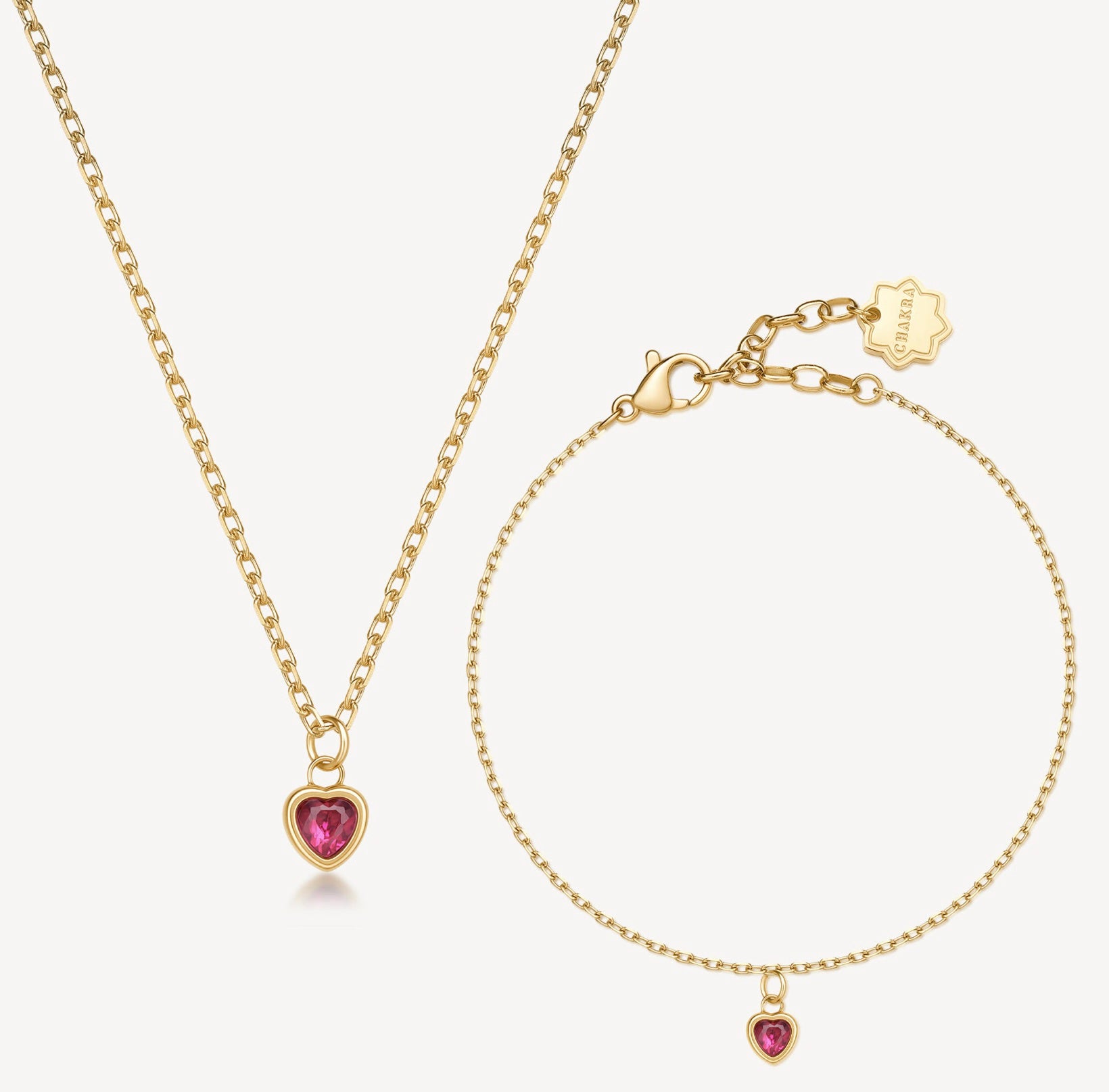 BROSWAY- Necklace And Bracelet Set Chakra LOVE image 0