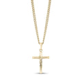 ARZ STEEL- Crucified Cross Pendant Gold image 0