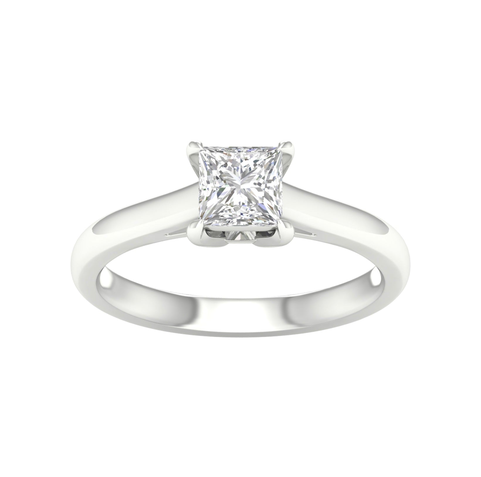 Lab Grown Diamond- Square Cut Solitaire image 0