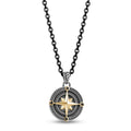 ARZ STEEL- Black North Star Pendant image 0