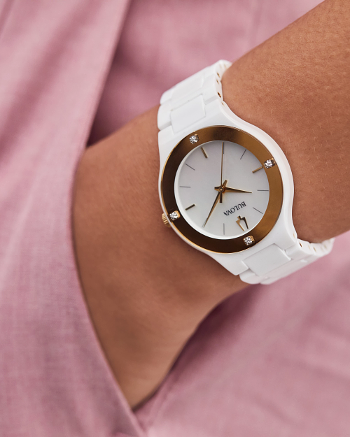 BULOVA- Modern Millenia Ceramic Women’s Watch image 1