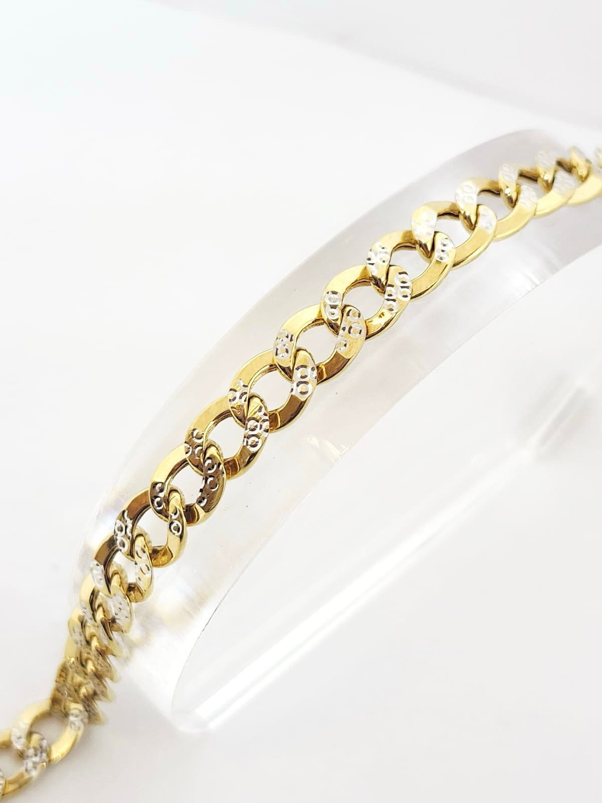 Cuban Link Two Tones Bracelet image 1