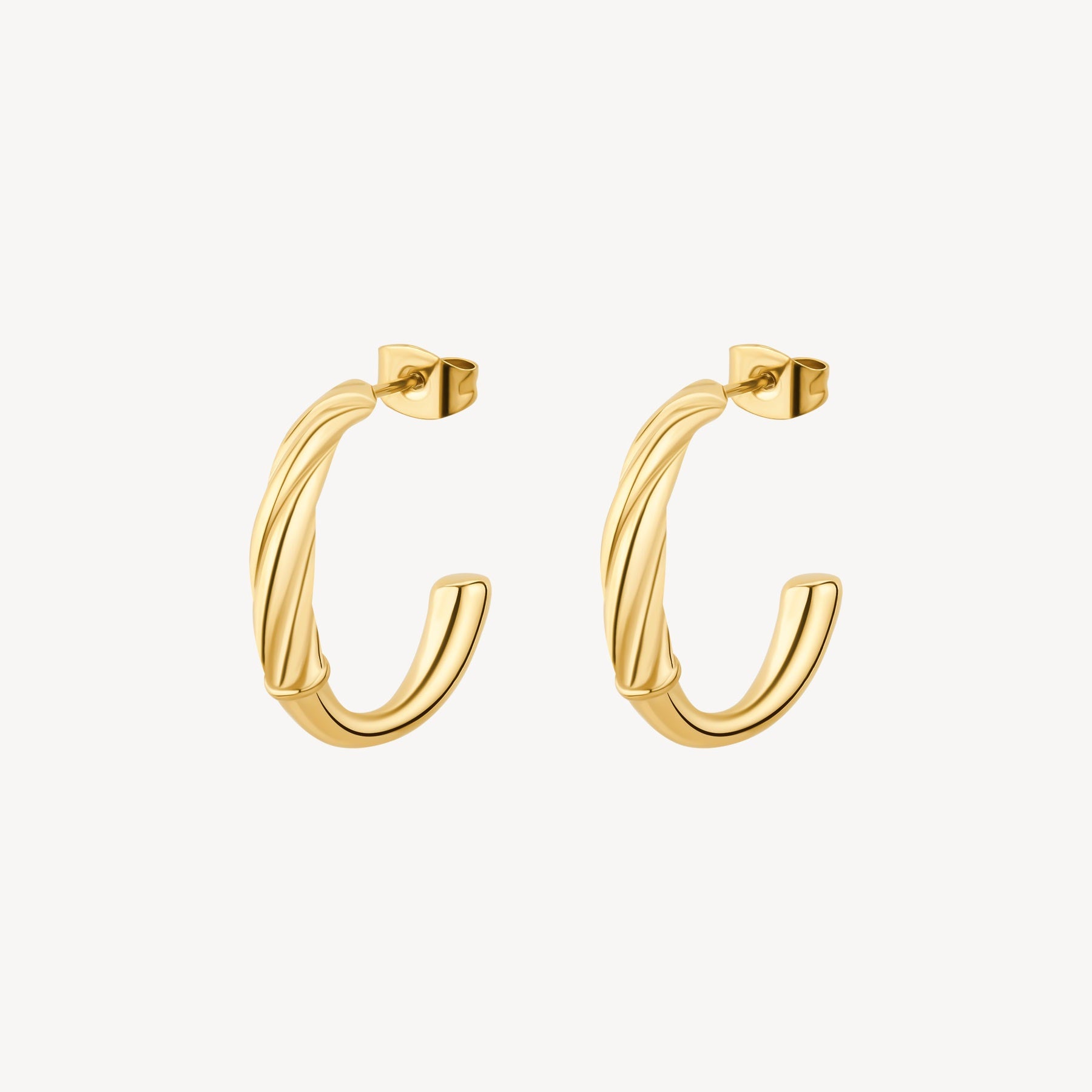 BROSWAY- Amy Gold Hoops image 0